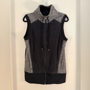 LORNA JANE Women's Black and Gray Vest, Size L
